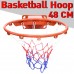 B&G Basketball Hoop ห่วงบาสเกตบอล แขวนติดผนังขอบโลหะ ขนาด 48 Cm