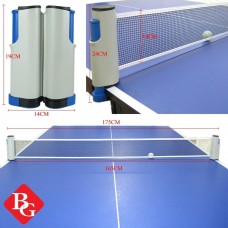 B&G Table Tennis Rack เสาตาข่ายปิงปอง โต๊ะปิงปอง พับเก็บได้ แบบพกพา เน็ตปิงปอง ตาข่ายโต๊ะปิงปอง รุ่น 5004 (Blue) 