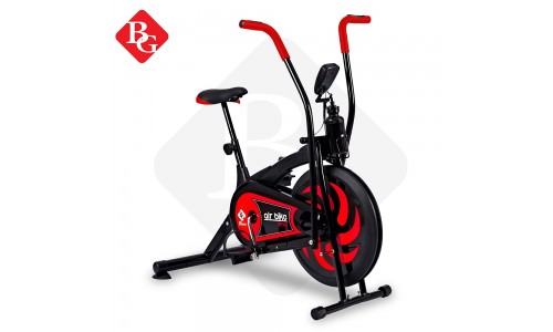 B&G Air Bike จักรยานออกกำลังกาย จักรยานบริหาร พร้อมที่วัดชีพจร รุ่น BG8701 ( RED )